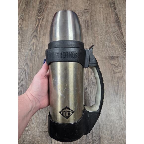 Thermos Other - Thermos The Rock Work Series Hot Cold Beverage Bottle 32 Oz Stainless Black Work